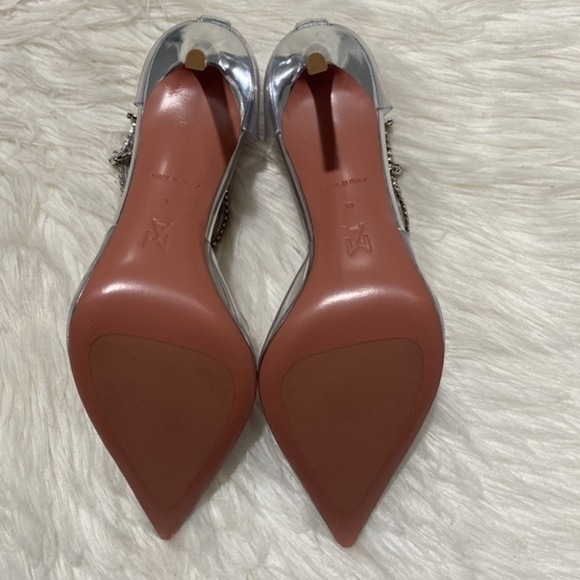 Amina Muaddi Ursina crystal embellished transparent pump size 38EU - Picture 7 of 14